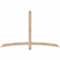 Ekena Millwork Bellingham Smooth Timber Gable Bracket, Douglas Fir, 72"W x 45"H x 1 1/2"D x 3 1/2"F, 15/12 Pitch GBW072X45X0204BEL00SDF - alternate 1